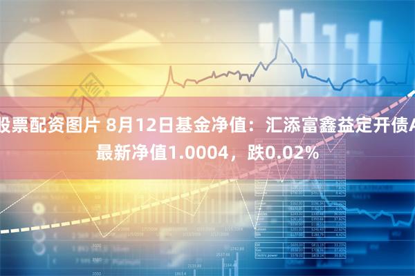 股票配资图片 8月12日基金净值：汇添富鑫益定开债A最新净值1.0004，跌0.02%