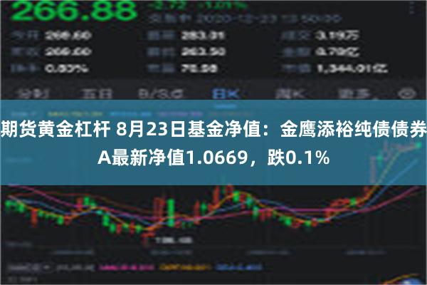 期货黄金杠杆 8月23日基金净值：金鹰添裕纯债债券A最新净值1.0669，跌0.1%