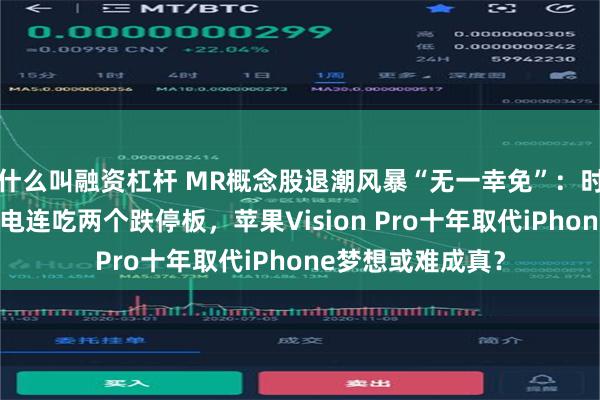 什么叫融资杠杆 MR概念股退潮风暴“无一幸免”：时空科技和力鼎光电连吃两个跌停板，苹果Vision Pro十年取代iPhone梦想或难成真？